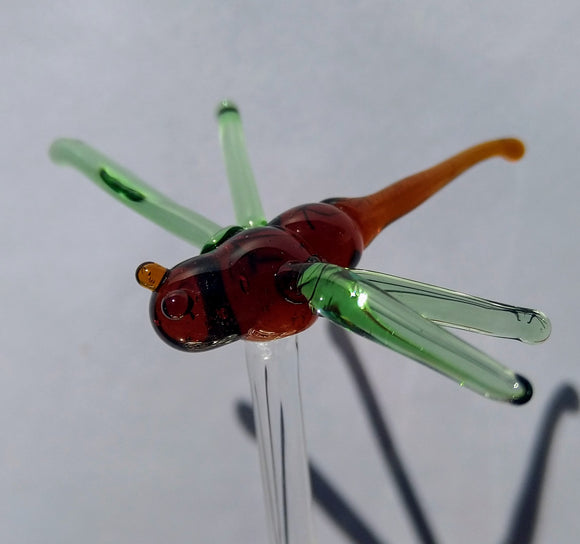 Light Green Dragonfly Swizzle Stick