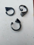 Horseshoe Nail Ring (scrolled)