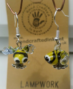 Lampwork Bee Earrings