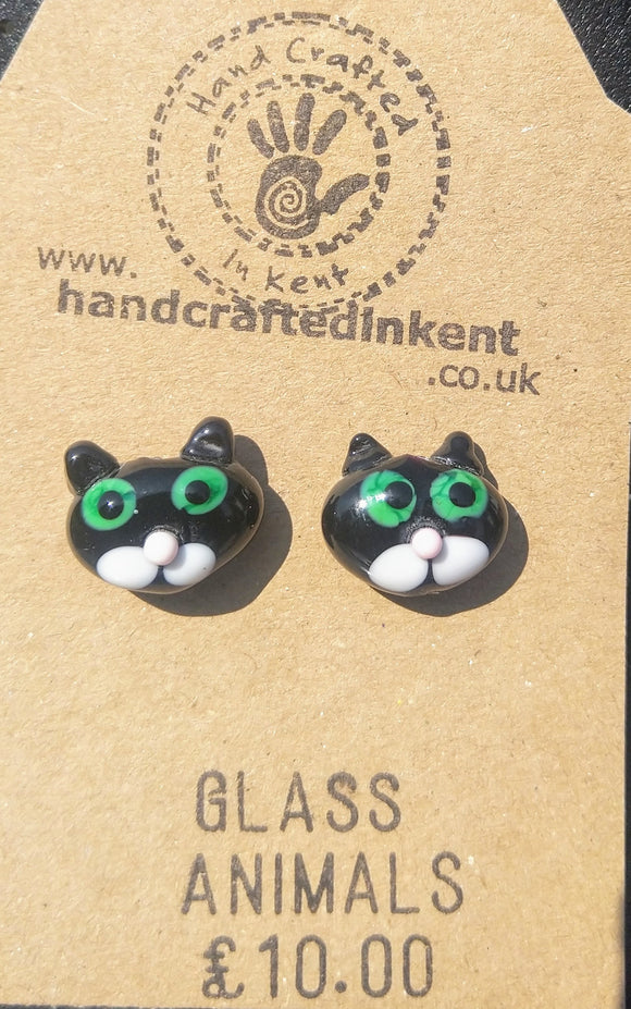 Black and White Cat Heads