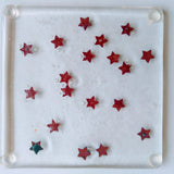 Fused Glass Copper Star Coasters